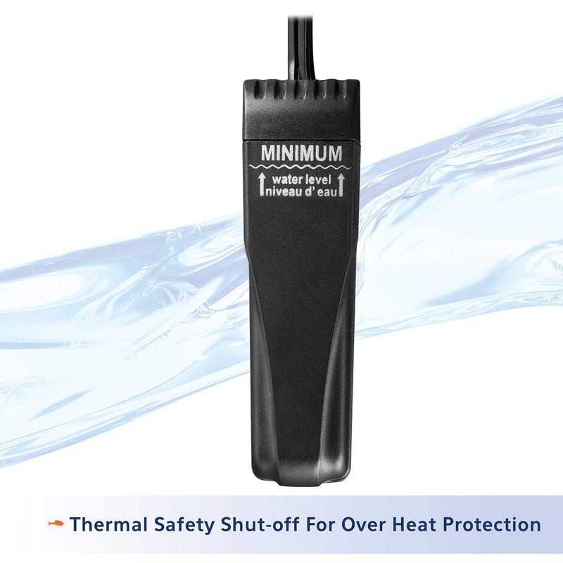 Aqueon Small Aquarium Fish Tank Submersible Mini Flat Heater Up to 5 Gallon Aquariums, 10 Watts - Image 3